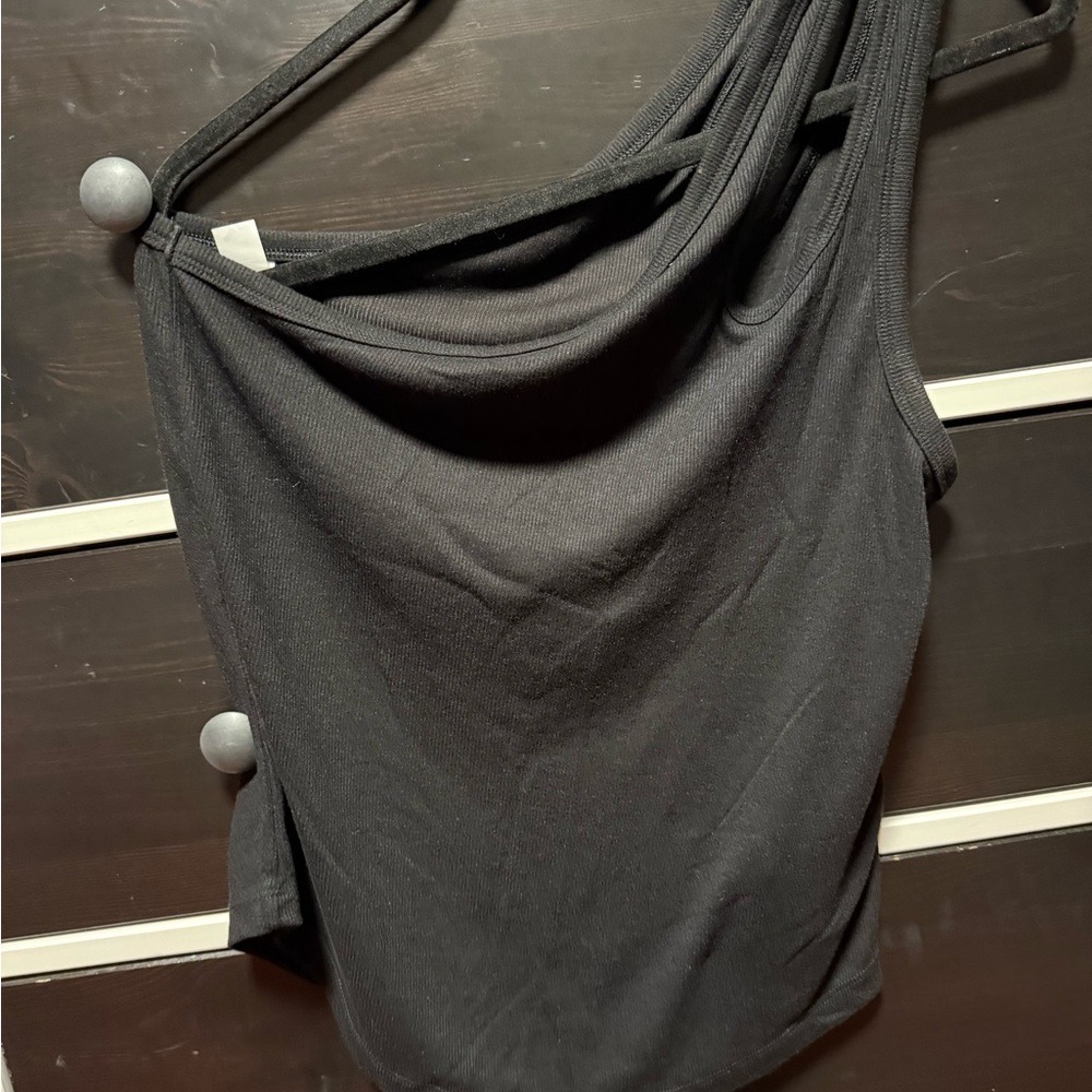 GAP Black Ribbed Tank Top - Picture 3 of 4